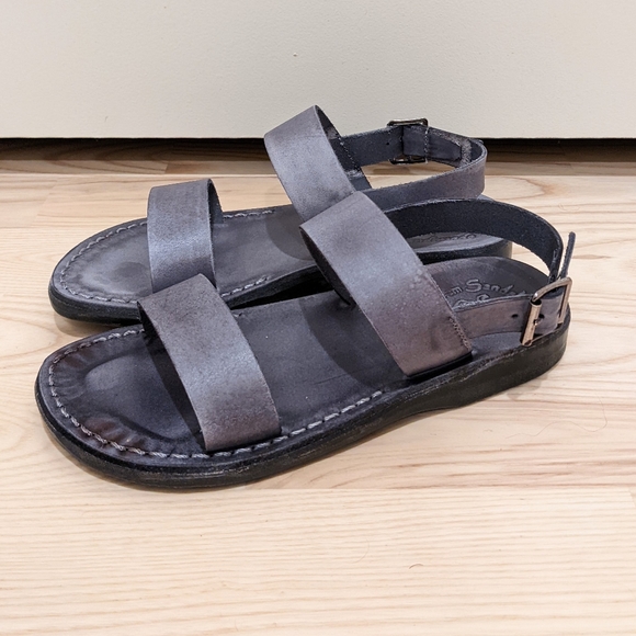 Jerusalem Sandals Women's Leather Flat Sandal - Picture 4 of 6